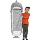 Saco De Dormir Infantil 3em1 Tubarão Travesseiro Algodão Plush 135x50 cm Confortável - BBR TOYS