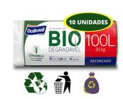 Saco de Lixo 100 Litros 10 Und Reforçado Espanta Inseto