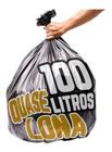 Saco De Lixo 100 Litros 100 Un Preto Quase Lona