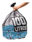 Saco De Lixo 100 Litros 100 Un Preto Super Reforçado