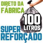 Saco De Lixo 100 Litros 300 Un Preto Super Reforçado