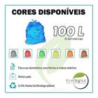 Saco De Lixo 100 Litros Colorido Reforçado 0,10 Micras 100u