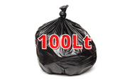 Saco de lixo 100 Litros preto c/100 unidades - SENGEN