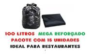 Saco De Lixo 100Litros Mega Reforçado Para Lixo De Restaurante