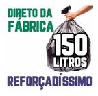 Saco De Lixo 150 Litros 400Un Preto Reforçadíssimo