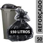 Saco De Lixo 150 Litros Reforçado Grosso - 50 Unidades