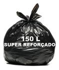Saco De Lixo 150l C/100 Un Preto Super Reforçado - Direto da Fábrica