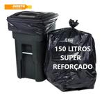 Saco De Lixo 150l C/50 Un Preto Super Reforçado - Direto da Fábrica