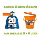 Saco De Lixo 20 Litros 200 Un Preto Reforçado