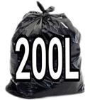 Saco De Lixo 200 Litros Preto Extra Reforçado 100 Unid