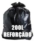 Saco de lixo 200 litros super reforçado grosso c/ 50 un