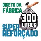 Saco De Lixo 300 Litros 200 Un Preto Super Reforçado