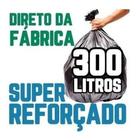 Saco De Lixo 300 Litros 200 Un Preto Super Reforçado