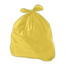 Saco De Lixo 40 Litros Amarelo Comum Com 100 Unidades