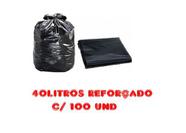 Saco De Lixo 40l Preto C/ 100 Unidades Fabricante - PANY