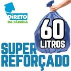 Saco De Lixo 60 Litros 100 Un Azul Super Reforçado