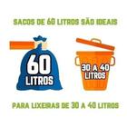 Saco De Lixo 60 Litros 100Un Azul Super Reforçado