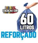 Saco De Lixo 60 Litros 100Un Colorido Reforçado - HIGIPACK