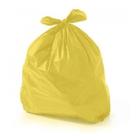 Saco De Lixo 60 Litros Amarelo Com 100 Unidades Recicláveis