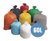 Saco De Lixo 60 Litros Coloridos - Pacote Com 50un - HIGIPACK