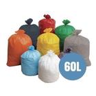 Saco De Lixo 60 Litros Coloridos - Pacote Com 50un - HIGIPACK