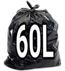 Saco De Lixo 60 Litros Preto 100 Unid Resistente