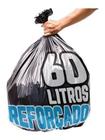 Saco De Lixo 60L 300Un Preto Reforçado