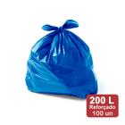 Saco de lixo azul, 200 litros reforçado c/100 unidades - Ecoville