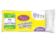Saco de Lixo Branco 15L Perfumado Embalixo - Neutralizador de Odores 60 Unidades