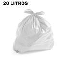 Saco de lixo - branco - 20 litros - 100 unidades