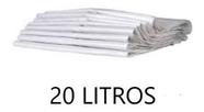 Saco De Lixo Branco 20 Litros - Pacote Com 100 Und.