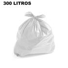 Saco de lixo - branco - 300 litros - p10 - 100 unidades