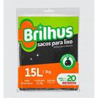 Saco de Lixo Brilhus 15L 20 Un