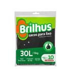 Saco de Lixo Brilhus 30L Almofada 10Un