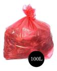 Saco De Lixo Comum Vermelho 100lts Pct C/100 Un