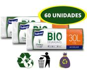 Saco de Lixo Espanta Inseto Reforçado 60 Uni 30 Litros - DOBRASIL