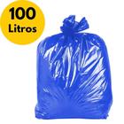 Saco De Lixo Extraforte Azul 100 Litros 75Cm X 105Cm - 10Un - Vabene