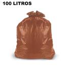 Saco de lixo - marrom - 100 litros - p05 - 100 unidades
