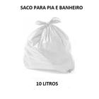 Saco De Lixo Para Pia E Banheiro C/ 100 Unidades - 10 Litros