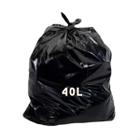 Saco de Lixo Preto 40 Litros com 100 unidades suporta 6 kg - Sunset