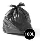 Saco De Lixo - Reforçado - 100l - Preto - 50unid
