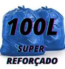 Saco De Lixo Reforçado Azul 100L( Rocha Mat Limpeza)