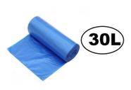 Saco De Lixo Reforçado Azul Reciclável 30 Litros Com 20 Un - Aomega Produtos