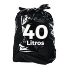 Saco de Lixo Reforçado Preto 40 Litros com 100 unidades - Casa Limpa