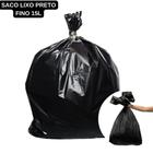 Saco de Lixo Reforçado Preto Fino - 15L 39x58cm - pct 20 Unidades