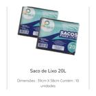 Saco De Lixo Resistente Oliveira - 100 60 40 20 Litros Pacote