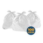 Saco De Lixo Transparente 100 Litros Reforçado 100 Unidades - Sacos