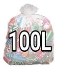Saco De Lixo Transparente 100L Reforçado 100Un