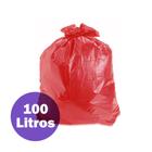 Saco de lixo - vermelho - 100 litros - p05 - 100 unidades