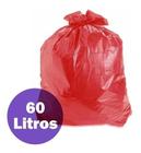 Saco De Lixo Vermelho 60 Litros Coleta Seletiva - 100 Un